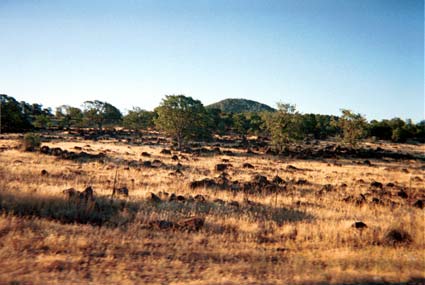 Rubble from volcano